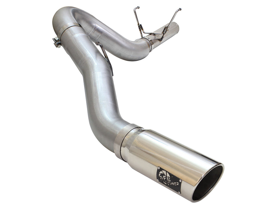 aFe ATLAS 5 IN Aluminized Steel DPF-Back Exhaust System w/Polished Tip PN# 49-02051-1P