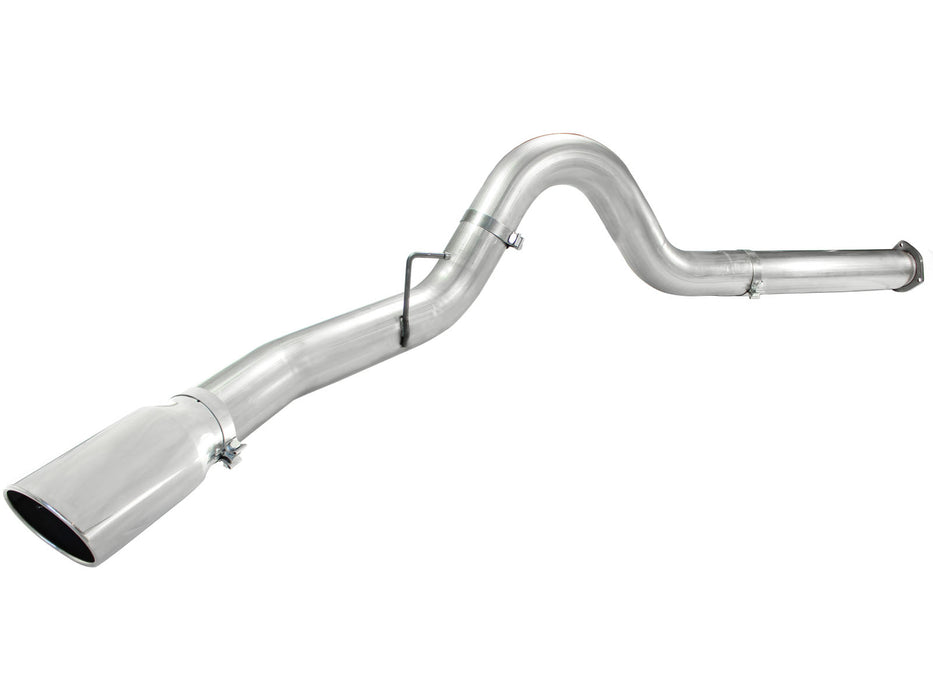 aFe ATLAS 5 IN Aluminized Steel DPF-Back Exhaust System w/Polished Tip PN# 49-03055-P
