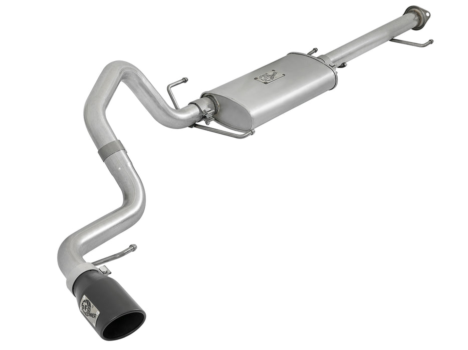 aFe Scorpion 2-1/2 IN Aluminized Steel Cat-Back Exhaust System w/ Black Tip PN# 49-06039-B