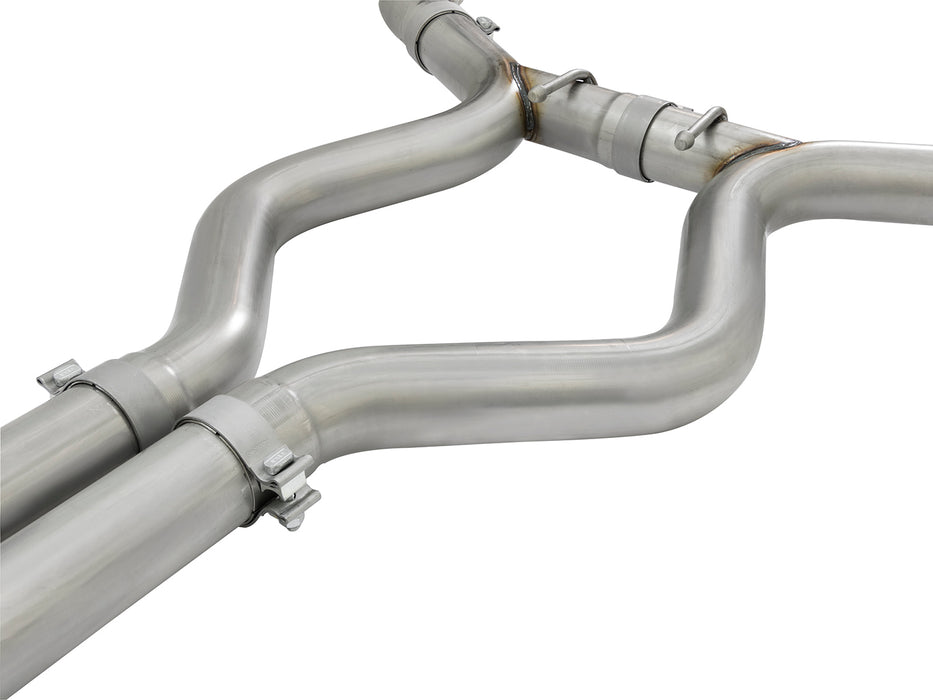 aFe MACH Force-Xp 3 IN 304 Stainless Steel Cat-Back Exhaust System w/Black Tip PN# 49-33072-1B