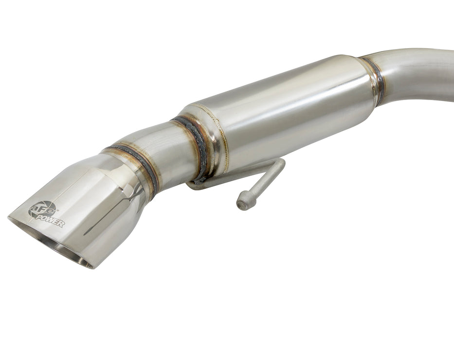 aFe MACH Force-Xp 304 Stainless Steel Cat-Back Exhaust System w Muffler Polished Tip PN# 49-33088-P