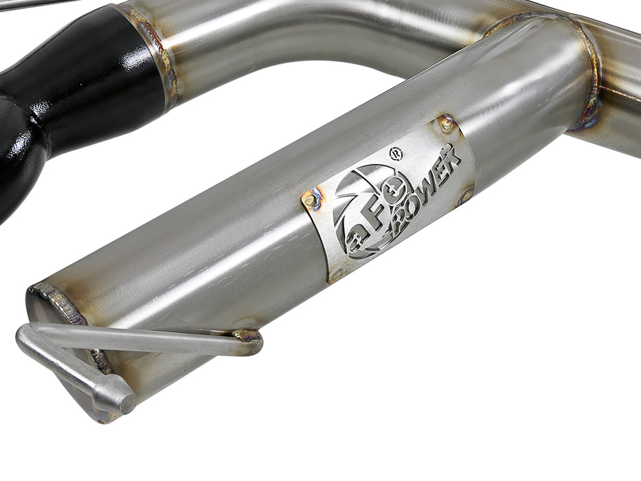 aFe MACH Force-Xp 3 IN 304 Stainless Steel Axle-Back Exhaust System w/Black Tip PN# 49-36302-B