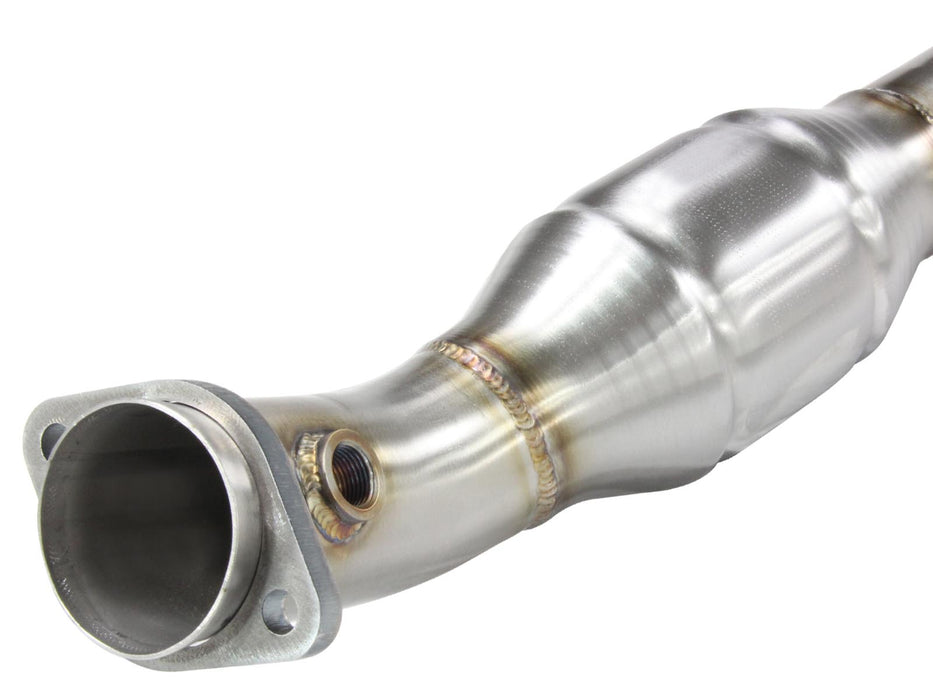 aFe MACH Force-Xp X-Pipe 2-1/2 IN 304 Stainless Steel w/ Cat PN# 49-36316