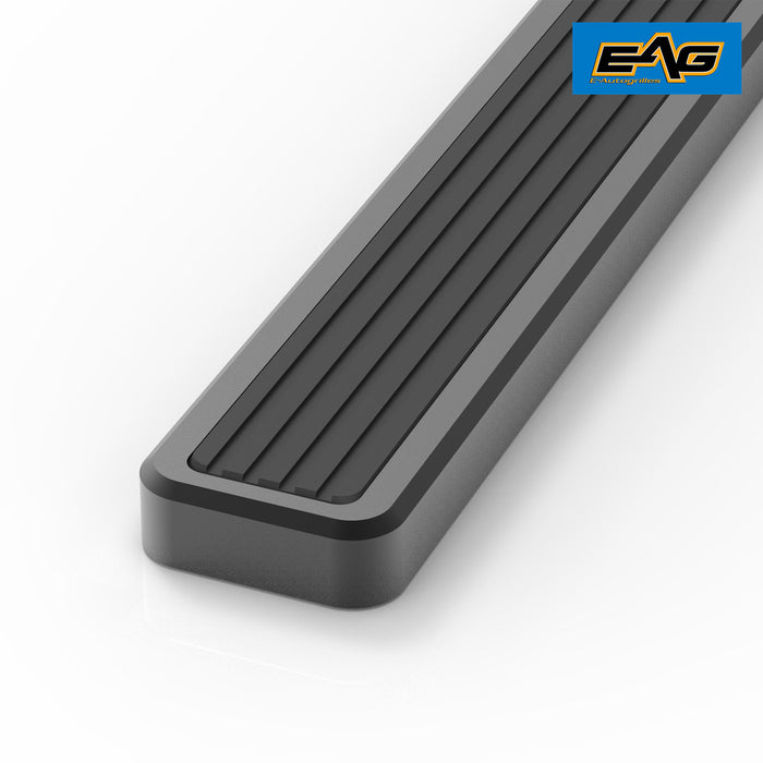 EAG Black Aluminum 4 Inch Running Boards + Brackets for 02-16 Chevy Avalanche / 05-15 Chevy Suburban/GMC Yukon XL PN# 52-1020+52-1486B