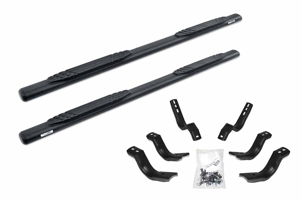 Go Rhino - 684404987T - 4in OE Xtreme SideSteps Kit - 87in Long Textured Black + Mounting Brackets