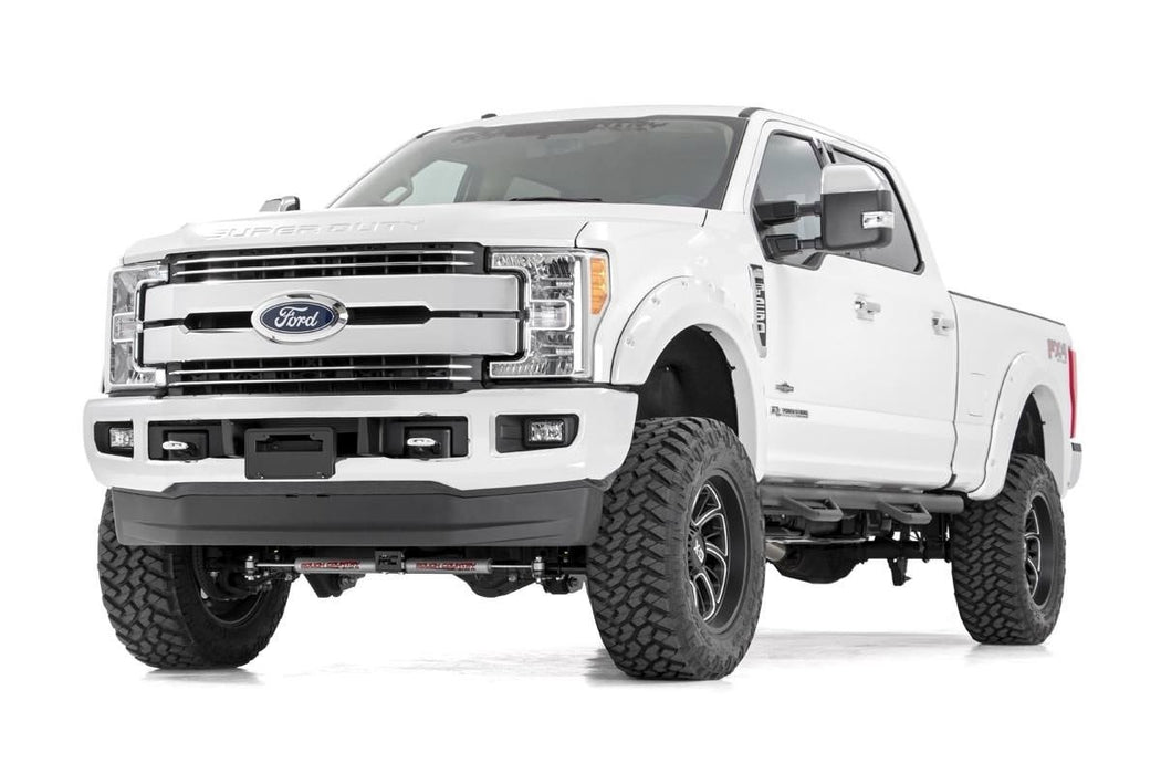 4.5 Inch Suspension Lift Kit w/Front Drive Shaft Vertex 17-19 F-250/350 4WD 4 Inch Axle Diesel Rough Country #50651