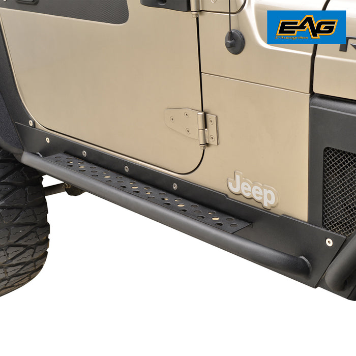 EAG Rock Guard with Step Off Road Fit for 97-06 Wrangler TJ PN# JTJRG004