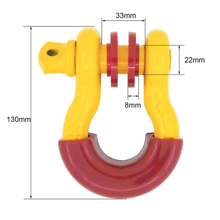 Paramount Yellow D-Ring (4.75 Ton Single) with Red Isolator PN# 51-0518