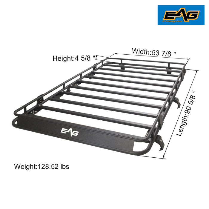 EAG Steel Full Length Roof Rack Fit for 07-18 Wrangler JK 4 Door PN# JJKML087