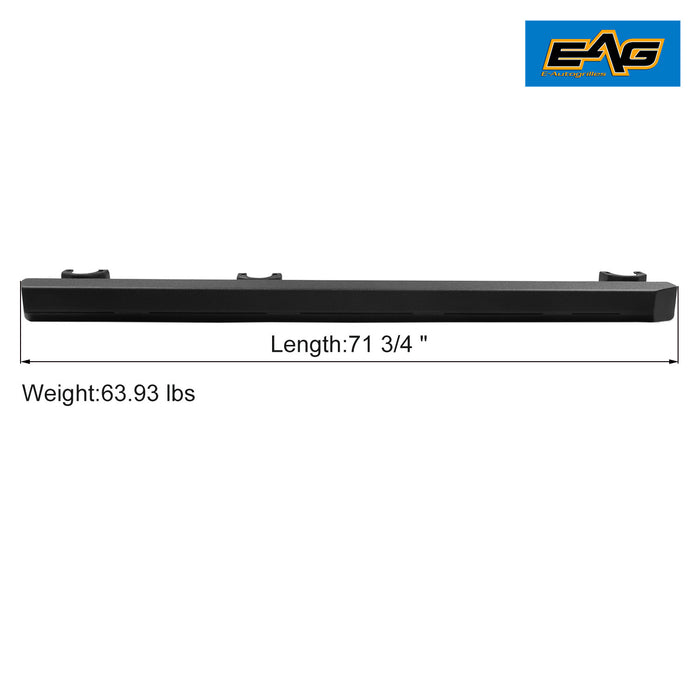 EAG Off-Road Heavy Duty Rock Sliders Fit for 07-18 Wrangler JK 4 Door - 1/5 inch Thickness Steel Sheet PN# JJKRG011