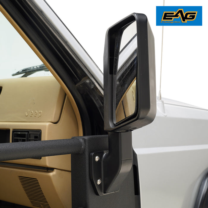 EAG Steel Tubular Doors with Mirrors 4PCS Fit for 1984-1996 Cherokee XJ PN# JXJTD000