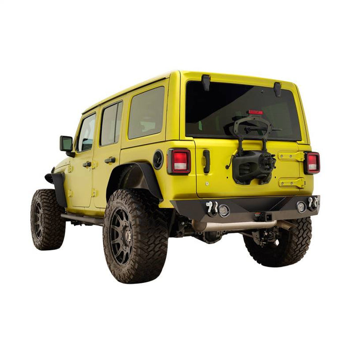 Paramount 18-19 Jeep Wrangler JL Rock Crawler Rear Bumper + Two 12W L PN# 51-8010L