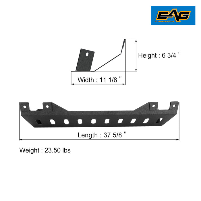 EAG Front Bumper Lower Skid Plate Steel Black Fit for EAG Front Bumper Part# JJLFB015 Only PN# JJLML024
