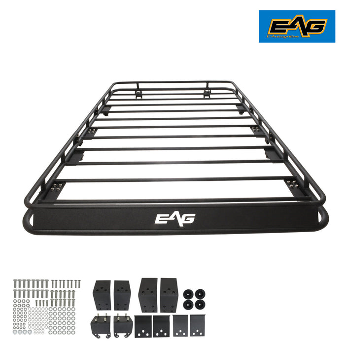 EAG 4 Door Roof Rack Cargo Basket with Wind Deflector Fits for 18-21 Wrangler JL PN# JJLML000