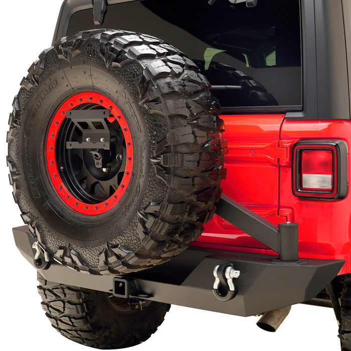EAG Rear Spare Tire License Plate Relocation Bracket Fit for 2007-2018 Jeep Wrangler JK PN# JJLML010