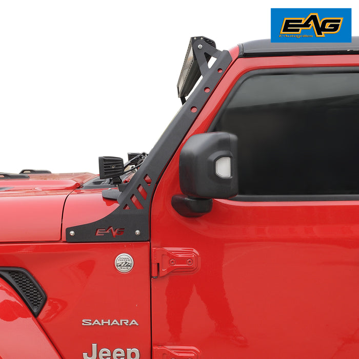 EAG 52" LED Light Bar Mount Fit for 2018-2022 Wrangler JL, Upper Windshield LED Mounting LED Work Light Bar Bracket (Does NOT fit for Mojave model) PN# JJLML038