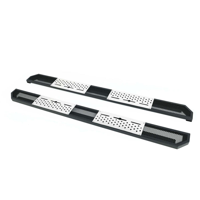 EAG 70 Inch Evolution Mesh Running Boards Side Steps and Heavy Duty Brackets Fit for 04-09 Titan King Cab PN# 52-6010HD+52-0270