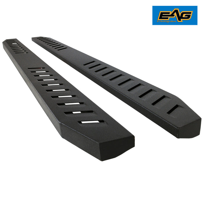 EAG 86 Inch Steel Running Boards + Brackets W/LED Fit for 07-17 Tundra CrewMax(Nerf Bars | Side Steps | Side Bars) PN# 52-4010+52-0386