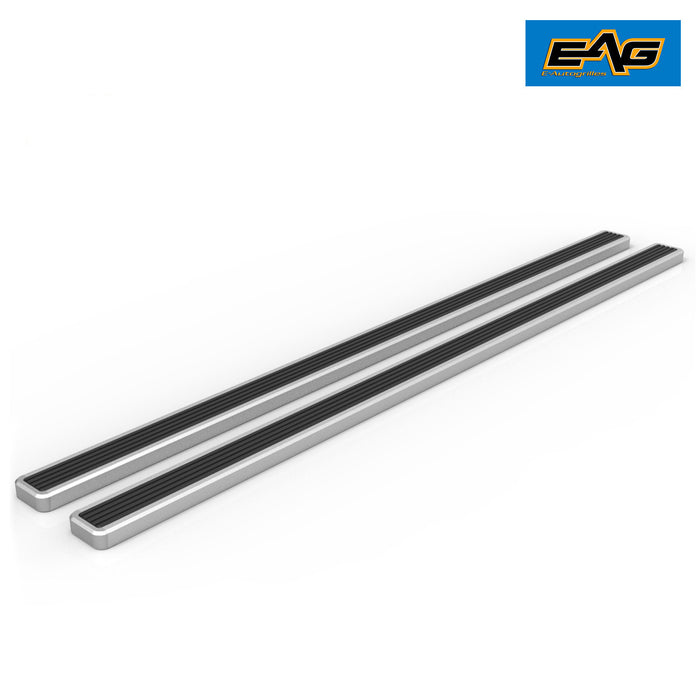 EAG Aluminum Running Board 80 Inch x4 Inch with Mounting Bracket Fit for 05-15 Toyota Tacoma Access Cab PN# 52-4020+52-1480
