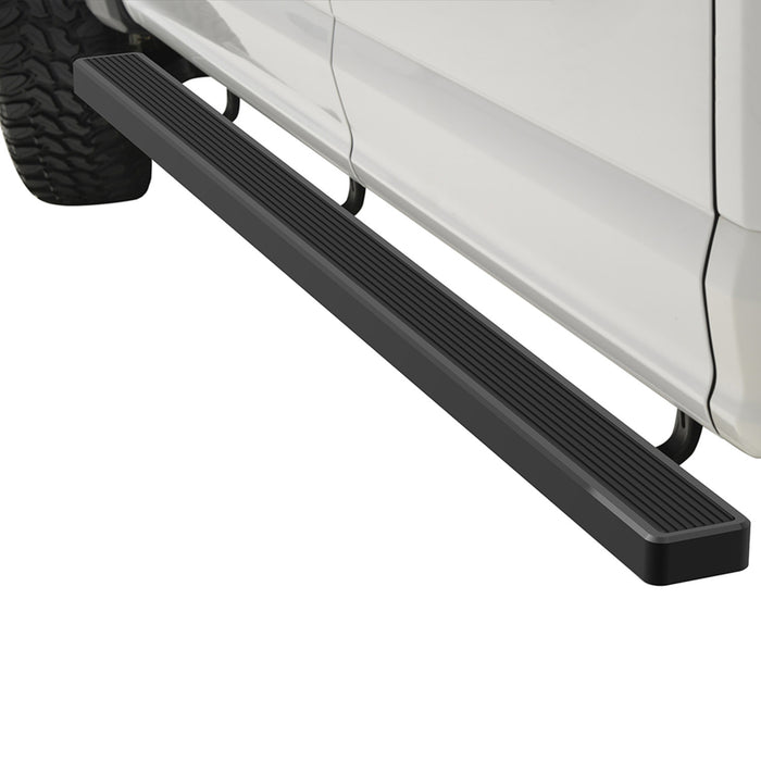 EAG Black Aluminum Running Board 86"x5" with Mounting Bracket Fit for 05-15 Toyota Tacoma Double Cab PN# 52-4020+52-1586B
