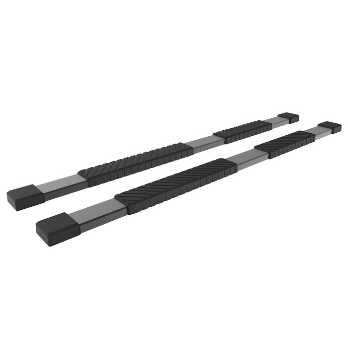 EAG Black Aluminum Running Board 80 Inch x5 Inch with Mounting Bracket Fit for 07-17 Toyota Tundra Double Cab PN# 52-4010+52-2580B