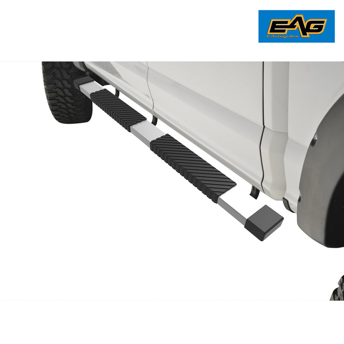 EAG Aluminum Running Board 80 Inch x6 Inch with Mounting Bracket Fit for 05-15 Toyota Tacoma Access Cab PN# 52-4020+52-2680