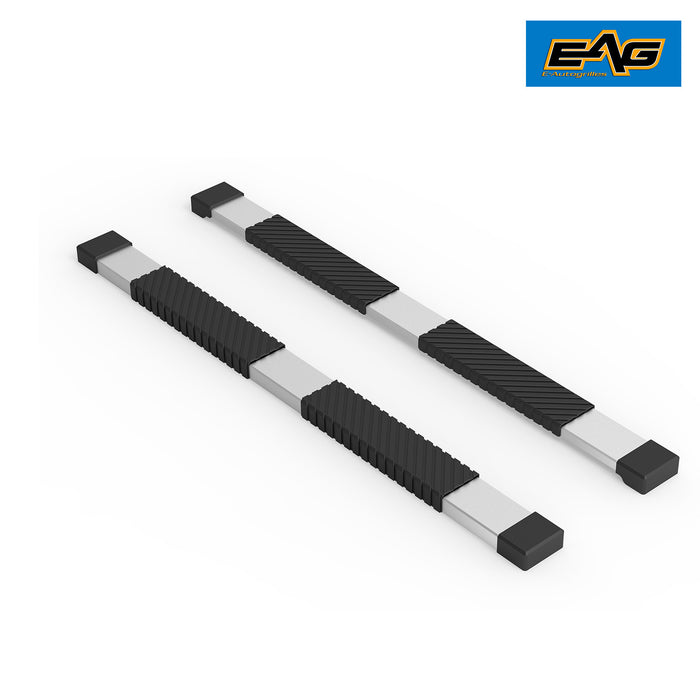 EAG Side Steps+Brackets 6 Inch Aluminum Chrome Fit for 15-17 Ford F150 Super Crew PN# 52-3050+52-2686