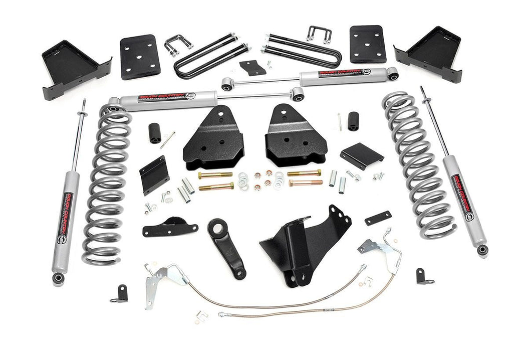 6 Inch Suspension Lift Kit 15-16 F-250 Diesel No Overloads Rough Country PN# 551.2