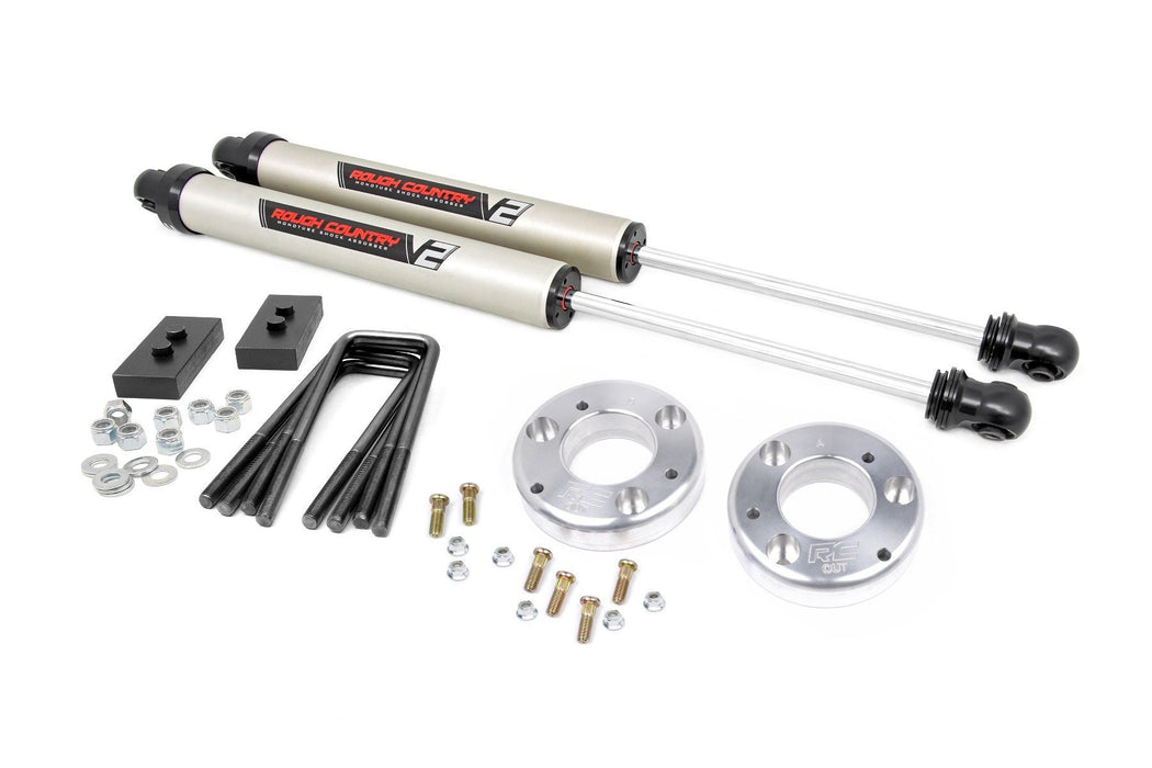 Rough Country 2in Ford Leveling Lift Kit w/V2 Shocks (2021 F-150) PN# 58670