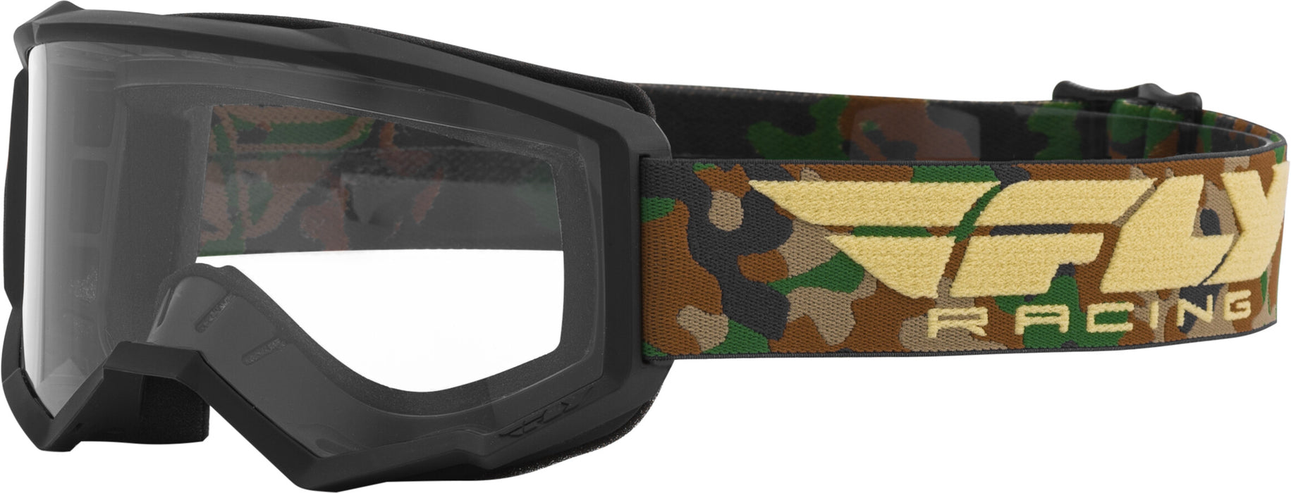 FLY RACING FOCUS YOUTH GOGGLE CAMO W/CLEAR LENS PN# FLC-030