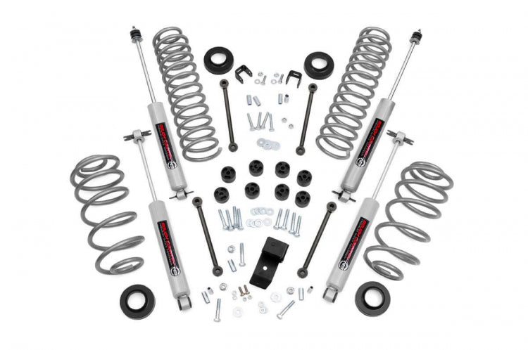 3.25 Inch Jeep Suspension Lift Kit 4 Cyl 97-02 4WD Jeep Wrangler TJ Rough Country PN# 641.2