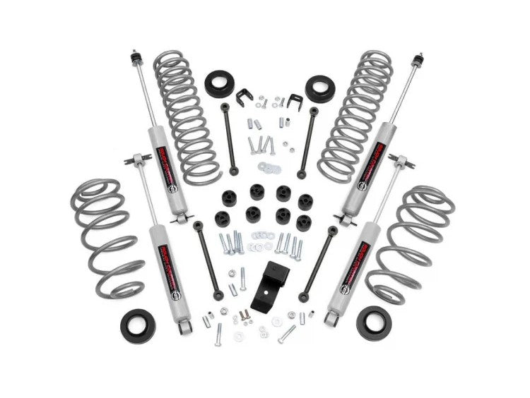 3.25 Inch Jeep Suspension Lift Kit 4 Cyl 04-06 Wrangler TJ Unlimited Rough Country PN# 643.2