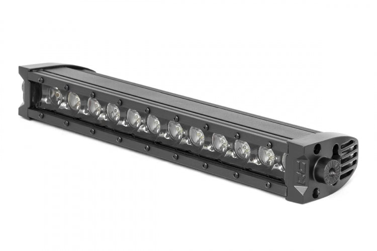 12 Inch CREE LED Light Bar Single Row Black Series w/Cool White DRL Rough Country #70712BLDRL