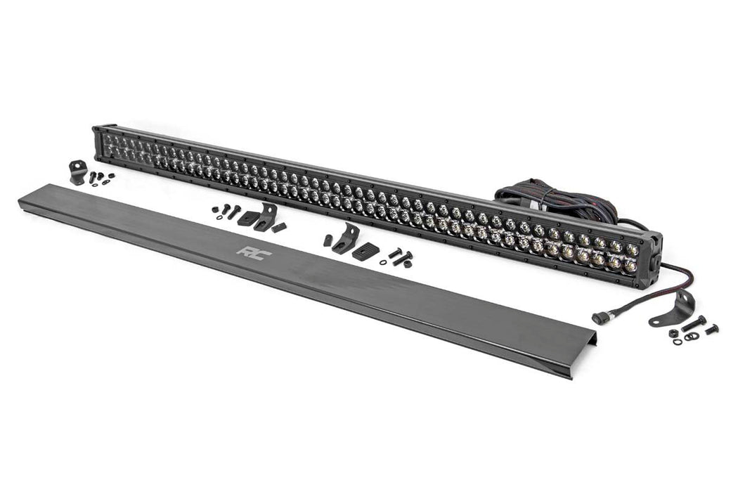 50 Inch CREE LED Light Bar Dual Row Black Series w/White DRL Rough Country #70950BD