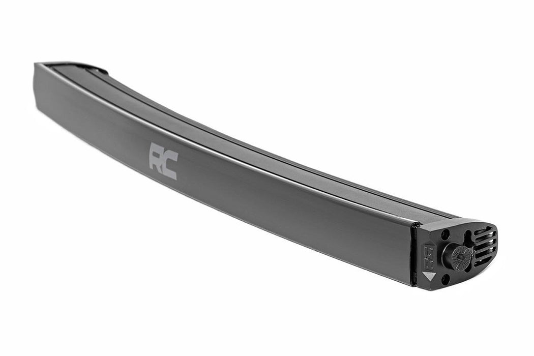 30 Inch Curved CREE LED Light Bar Single Row Black Series w/Cool White DRL Rough Country #72730BLDRL