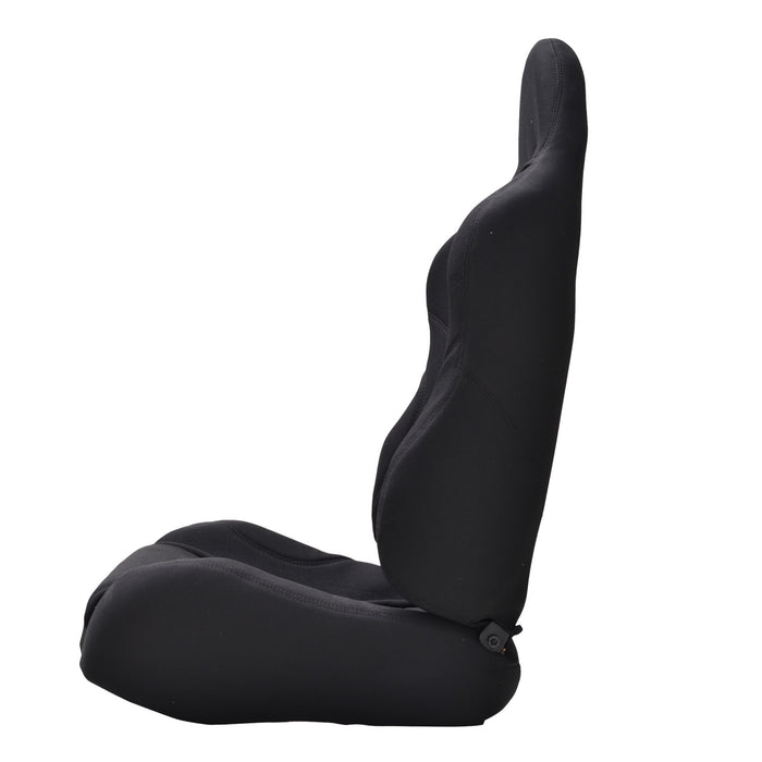Paramount Universal Black Fully Reclinable Sports Style Racing Seat(R PN# 73-0018