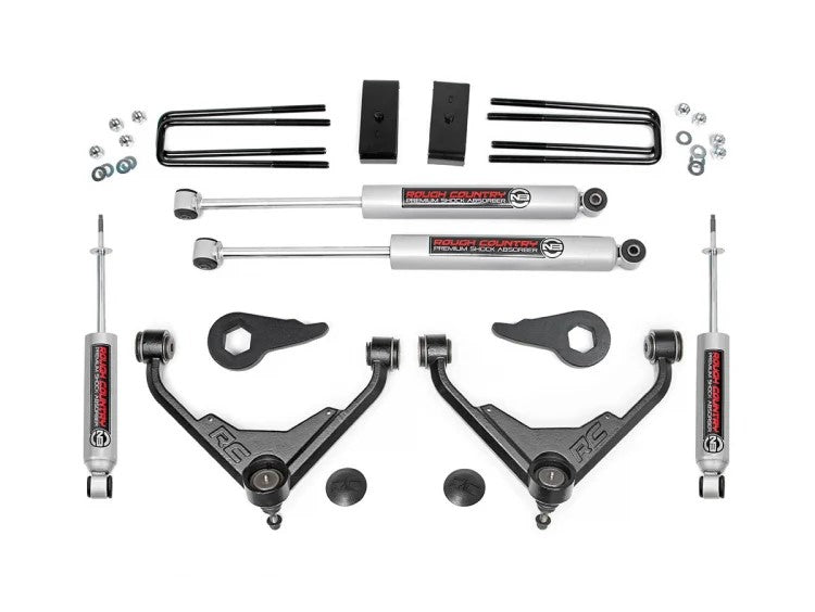 3 Inch Suspension Lift Kit 01-10 2500/3500 PU/SUV 2WD/4WD FK & FF RPO Rough Country #859830