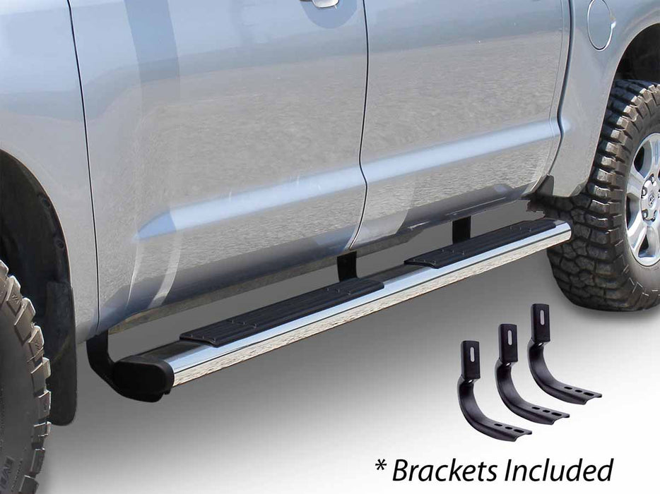 Go Rhino - 686442987PS - 6in OE Xtreme Stainless SideSteps Kit - 87in Long + Brackets