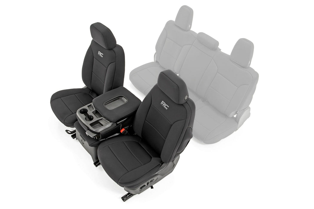 Rough Country GM Neoprene Seat Covers | Black (19-21 1500) PN# 91035