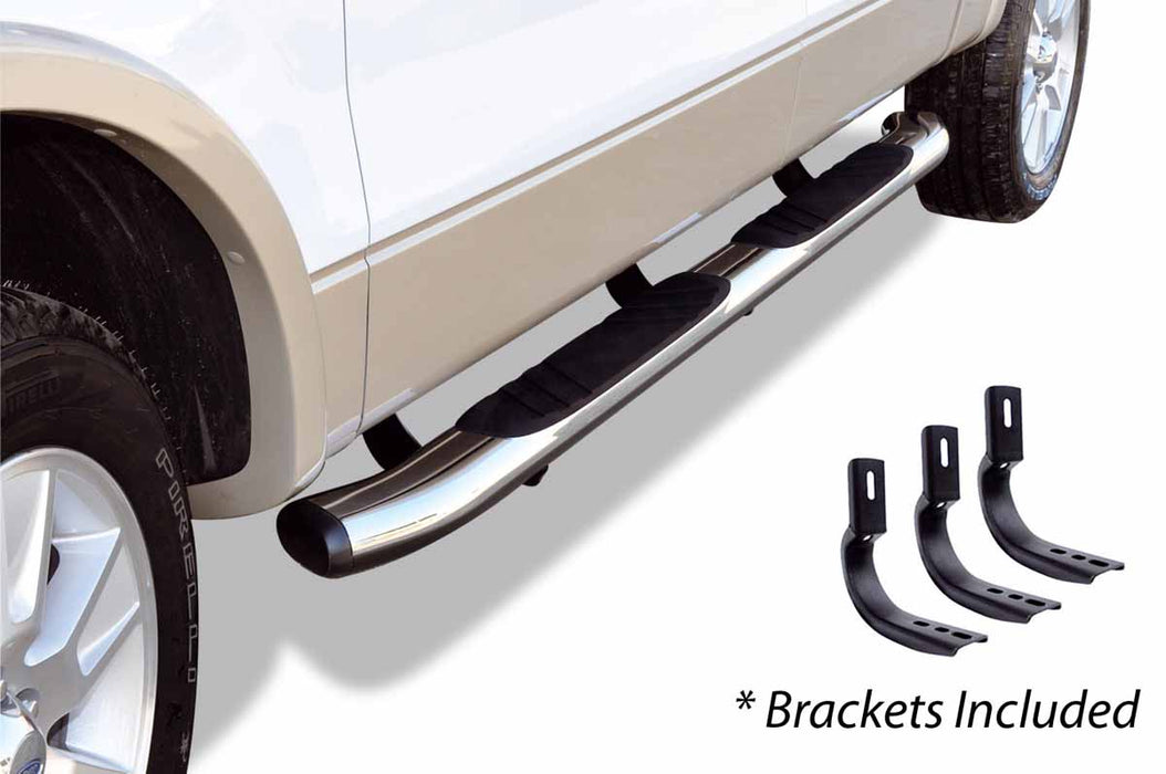 Go Rhino - 685404687CC - 5in OE Xtreme Composite SideSteps Kit + 4 Brackets Per Side (Gas Only)