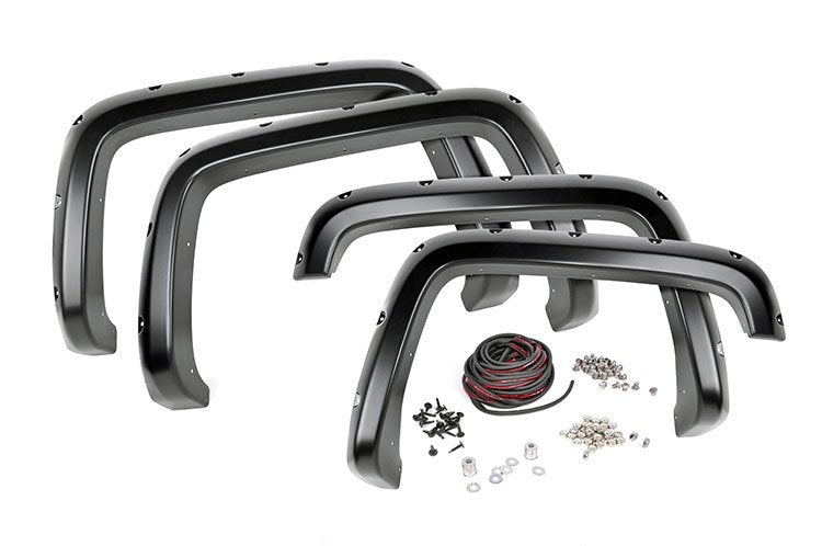 Chevrolet Pocket Fender Flares w/Rivets 07-14 2500/3500HD Rough Country #F-C10714A