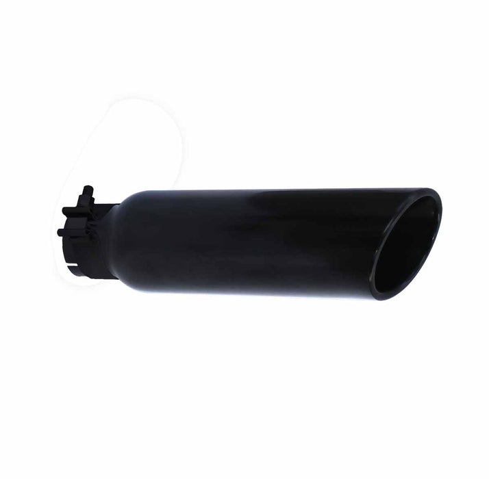 Go Rhino - GRT234414B - Black Powder Coated Stainless Steel Exhaust Tip