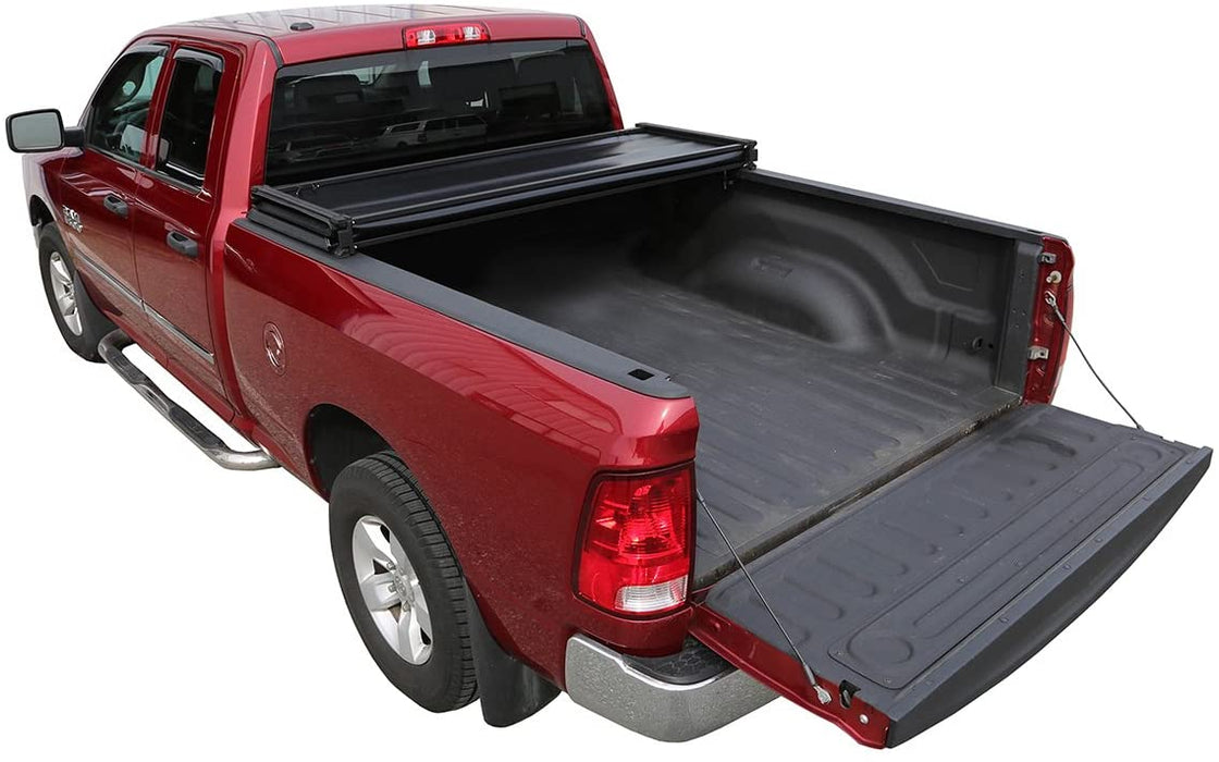 Galaxy Auto Soft Tri-Fold for 2015-20 Ford F150 6.5' Bed (Styleside Models Only) - Black Trifold Truck Bed Tonneau Cover