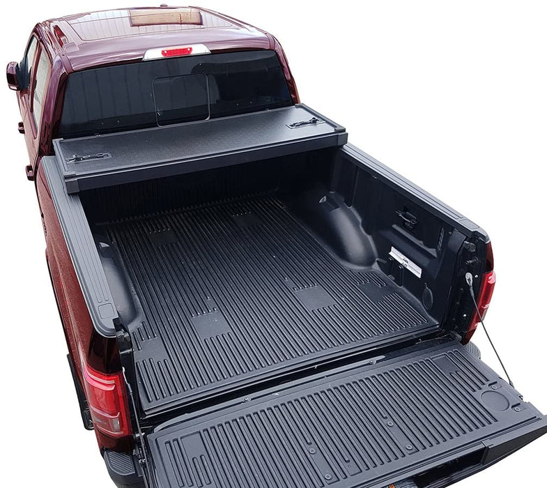 Galaxy Auto Hard Tri-Fold for 2004-20 Chevy Colorado/GMC Canyon 5' Bed (Fleetside Models Only) - Black Trifold Truck Bed Tonneau Cover