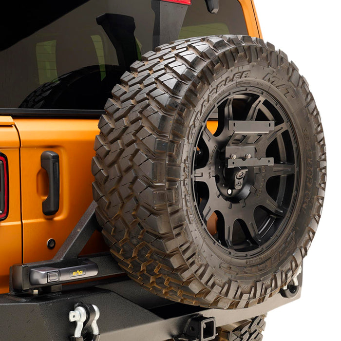 EAG Rear Spare Tire License Plate Relocation Bracket Fit for 2007-2018 Jeep Wrangler JK PN# JJLML010