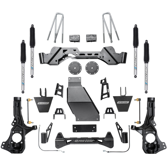 Pro Comp 2020 GM 2500 5.5” Stage I Lift Kit w/ Front and Rear Pro Runner Monotube Shocks K1097BP