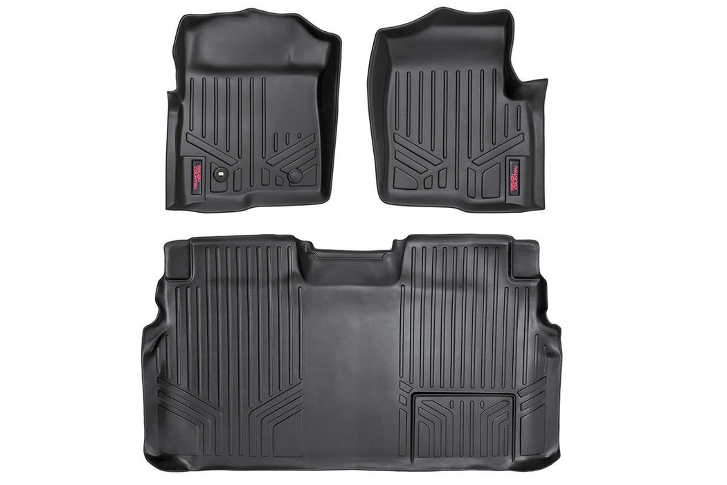 Heavy Duty Floor Mats Front/Rear-09-12 Ford F-150 SuperCrew Cab Rough Country #M-50912