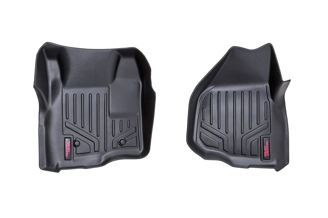 Heavy Duty Floor Mats Front-11-16 Ford Super Duty Depressed Pedal Rough Country #M-5122