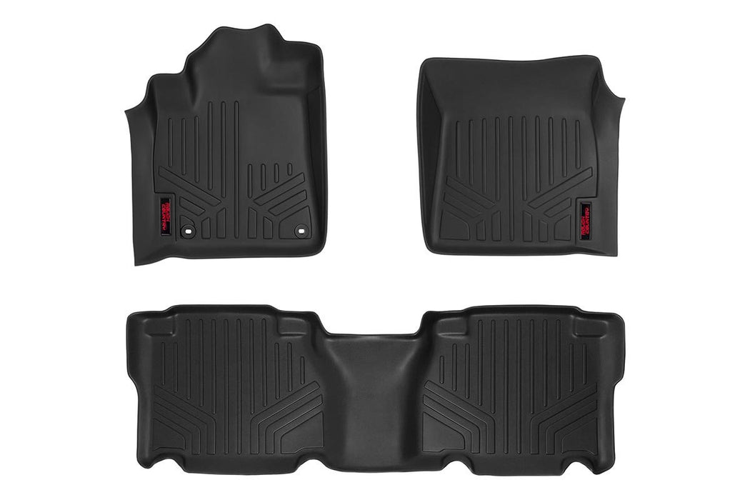 Heavy Duty Floor Mats Front/Rear Crew Max Cab-12-13 Toyota Tundra Rough Country #M-71713