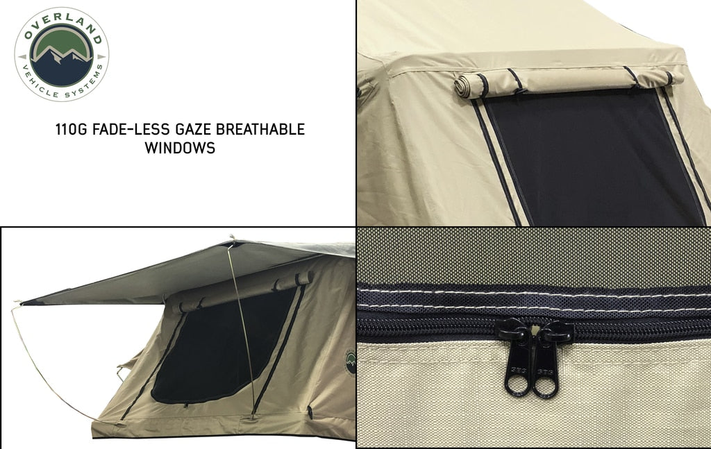 Roof Top Tent 3 Person with Green Rain Fly TMBK Overland Vehicle Systems #18019933
